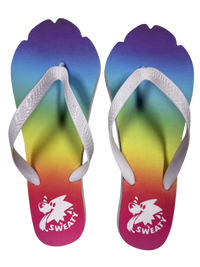 Paw Flip Flops (Rainbow)
