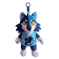 'Dash' Husky Plush Keychain