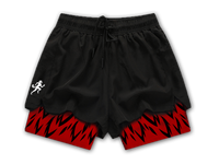 Athletic Shorts (Black/Red) (Preorder)